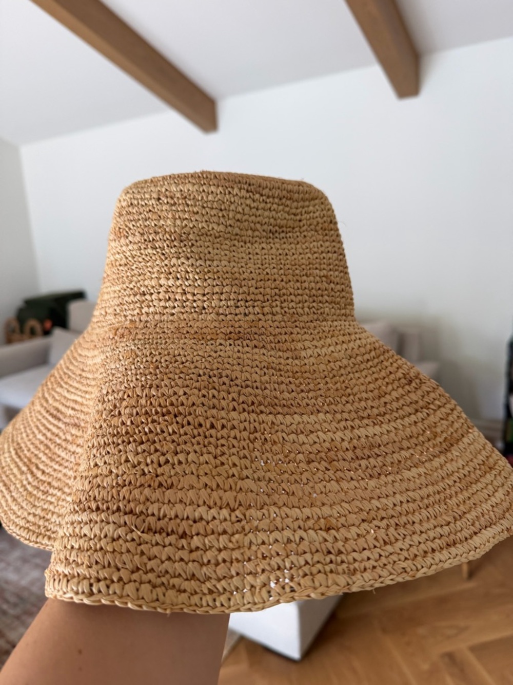 Jenni Kayne Raffia Sun Hat wide brim